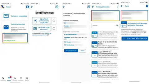 Consulta tus mensajes que la app de la AEAT Consulta tus mensajes que la app de la AEAT