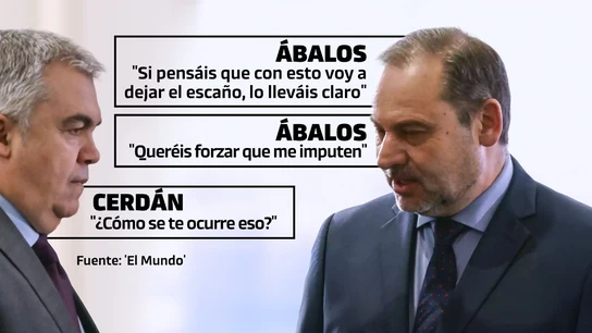 Conversación de Santos Cerdán y Ábalos Conversación de Santos Cerdán y Ábalos
