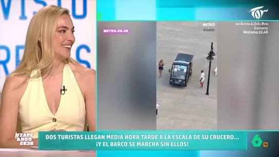 Isabel Forner, al ver como dos turistas pierden el crucero por llegar tarde: "Es el sueño de las personas puntuales de este mundo" Isabel Forner, al ver como dos turistas pierden el crucero por llegar tarde: "Es el sueño de las personas puntuales de este mundo"
