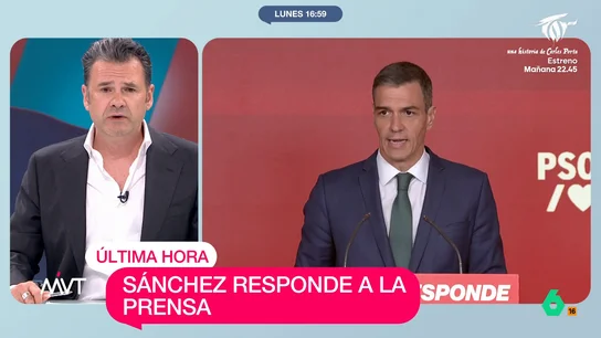 Iñaki López, tras la intervención de Pedro Sánchez: "Ha tenido tiempo hasta de victimizarse" Iñaki López, tras la intervención de Pedro Sánchez: "Ha tenido tiempo hasta de victimizarse"