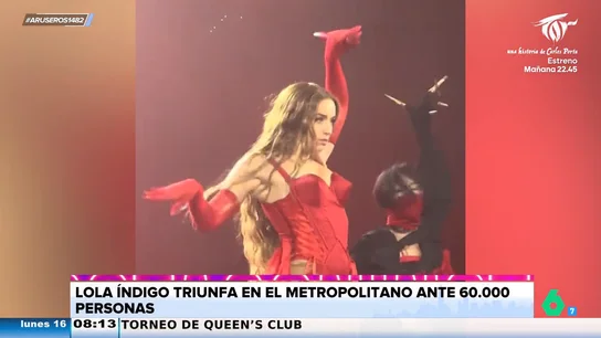 Lola Índigo cumple su sueño: tocar ante 60-000 personas en el Metropolitano Lola Índigo cumple su sueño: tocar ante 60-000 personas en el Metropolitano