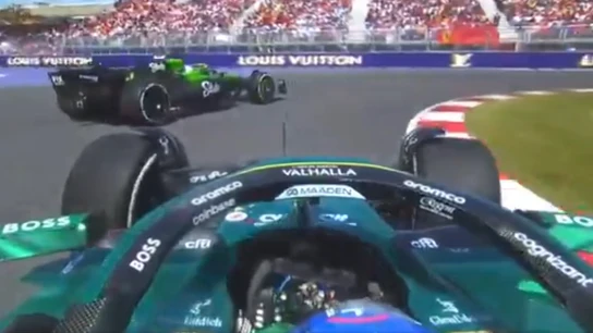 Alonso luchando con Hulkenberg Alonso luchando con Hulkenberg