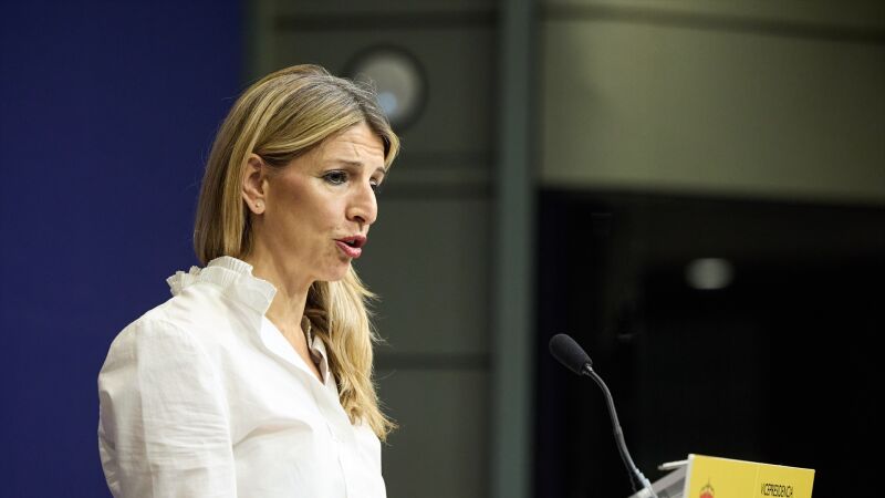 La vicepresidenta segunda y ministra de Trabajo y Economía Social, Yolanda Díaz. 