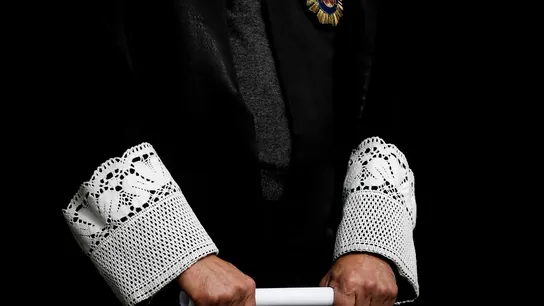 Imagen de archivo de una concentración de jueces. Imagen de archivo de una concentración de jueces.