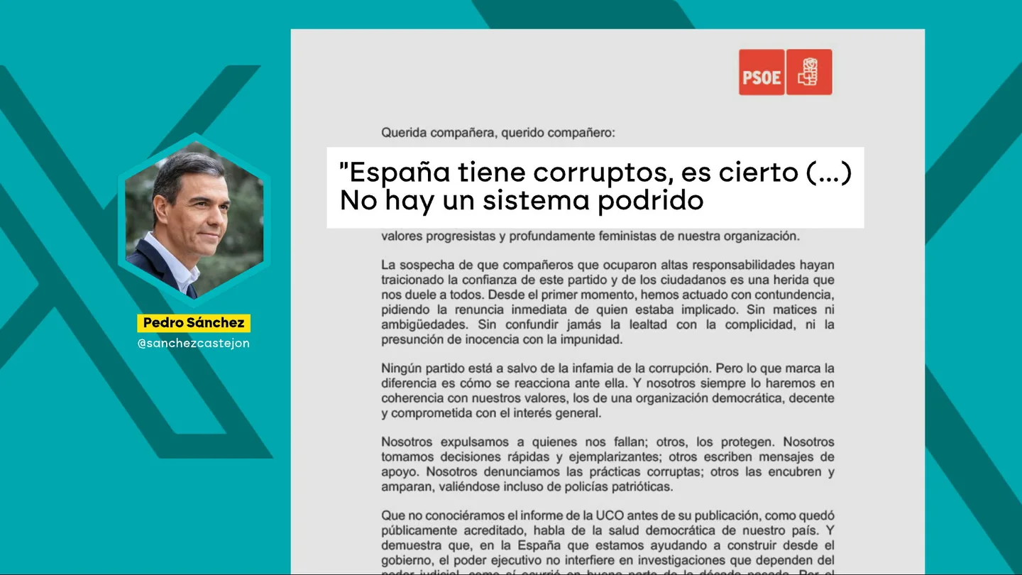 Carta de Pedro Sánchez Carta de Pedro Sánchez