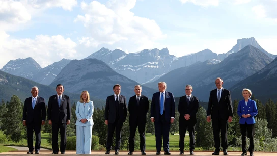La foto de familia de la cumbre del G7 La foto de familia de la cumbre del G7