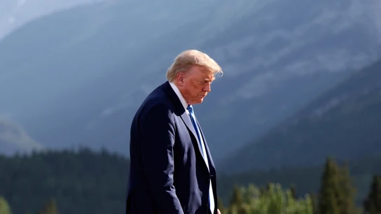 El presidente de EEUU, Donald Trump, en la cumbre del G7 en Canadá El presidente de EEUU, Donald Trump, en la cumbre del G7 en Canadá