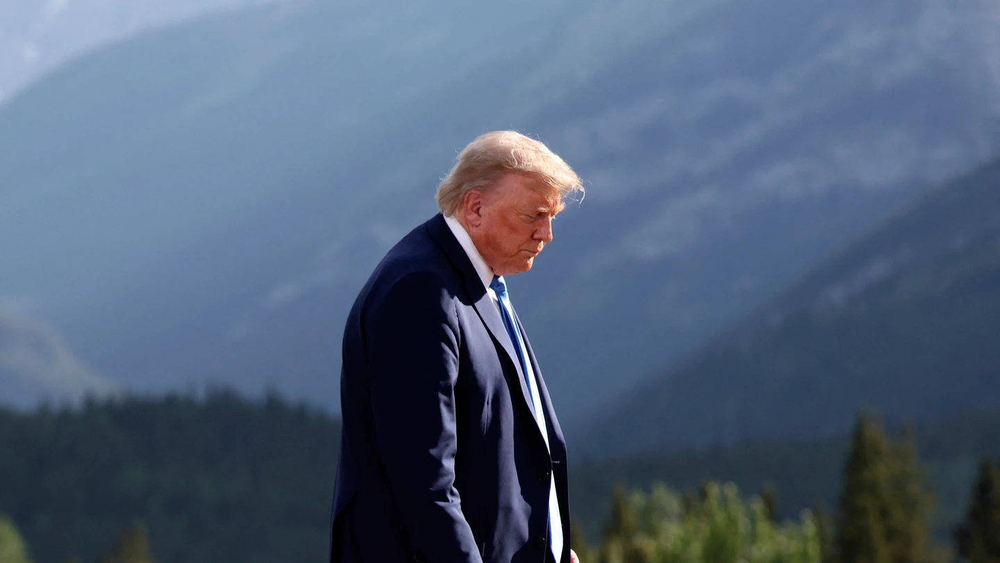 El presidente de EEUU, Donald Trump, en la cumbre del G7 en Canadá El presidente de EEUU, Donald Trump, en la cumbre del G7 en Canadá