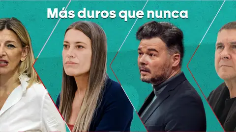Díaz, Nogueras, Rufián y Otegi Díaz, Nogueras, Rufián y Otegi