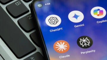 Móvil con apps