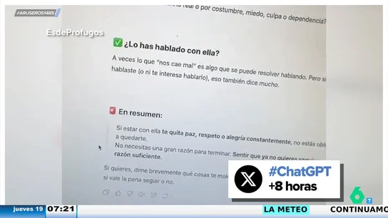 Una chica descubre gracias a ChatGPT que le cae mal a su novio y que quiere dejarla Una chica descubre gracias a ChatGPT que le cae mal a su novio y que quiere dejarla
