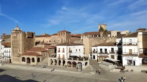 Parte antigua de Cáceres, Extremadura, España Parte antigua de Cáceres, Extremadura, España