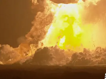Explosión en tierra de la nave Starship de SpaceX Explosión en tierra de la nave Starship de SpaceX