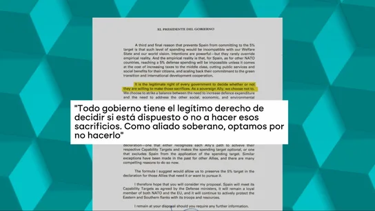 Carta de Pedro Sánchez a Donald Trump.  Carta de Pedro Sánchez a Donald Trump.