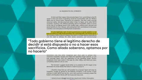 Carta de Pedro Sánchez a Donald Trump. Carta de Pedro Sánchez a Donald Trump.