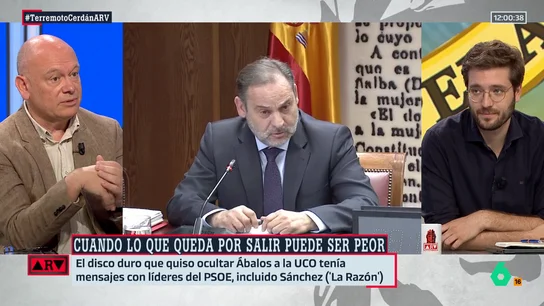 Gabi Sanz, sobre el disco duro que Ábalos intentaba ocultar: "En el momento en el que intenta esto, es que hay material explosivo" Gabi Sanz, sobre el disco duro que Ábalos intentaba ocultar: "En el momento en el que intenta esto, es que hay material explosivo"