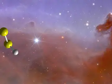 Capturan por primera vez la imagen de una molécula con enlace disulfuro en el espacio Capturan por primera vez la imagen de una molécula con enlace disulfuro en el espacio