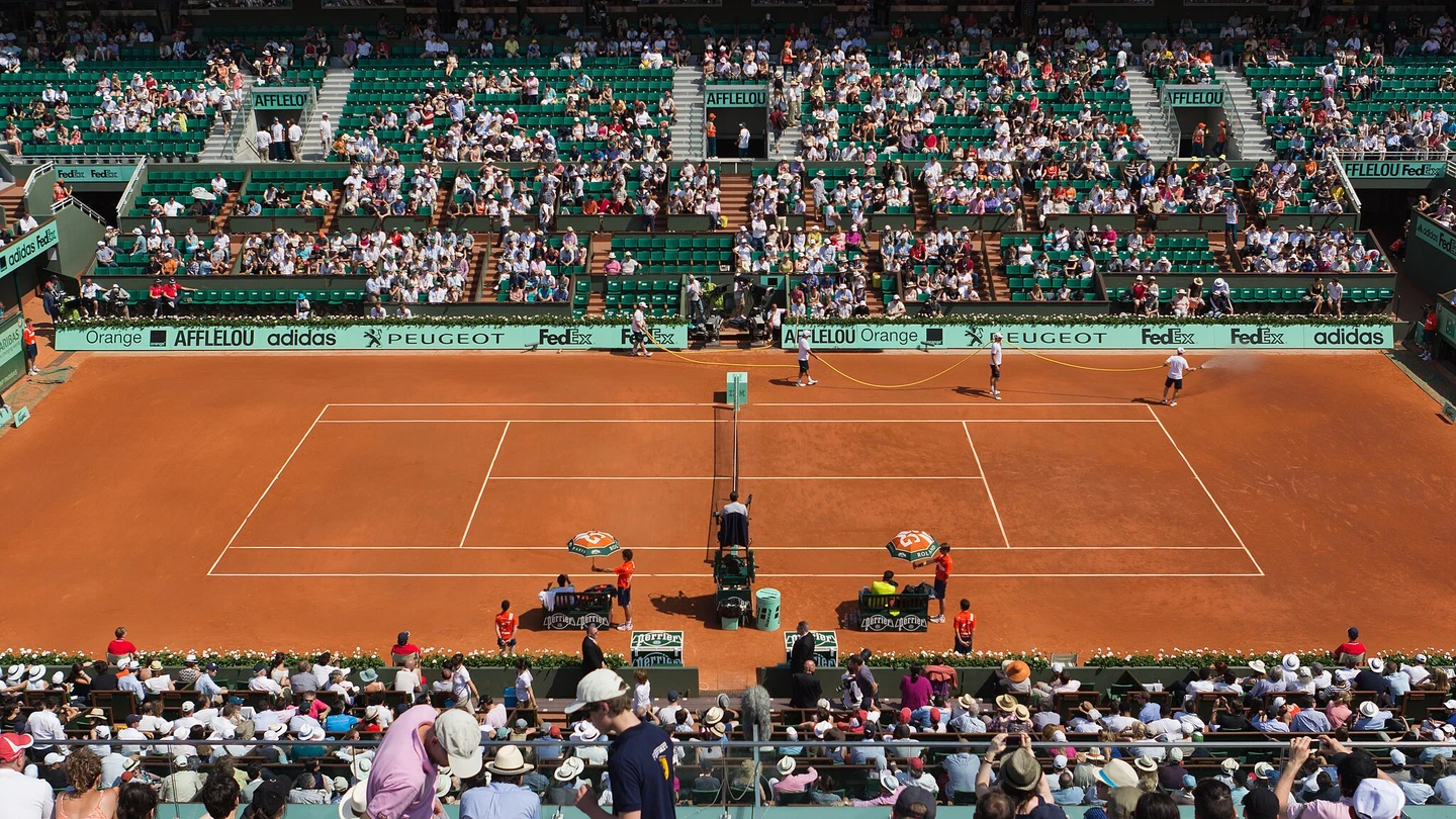 Parido durante el torneo Roland Garros Parido durante el torneo Roland Garros