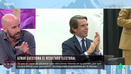 Gonzalo Miró estalla contra Aznar: "Este tipo metió a España en una guerra mintiendo" Gonzalo Miró estalla contra Aznar: "Este tipo metió a España en una guerra mintiendo"
