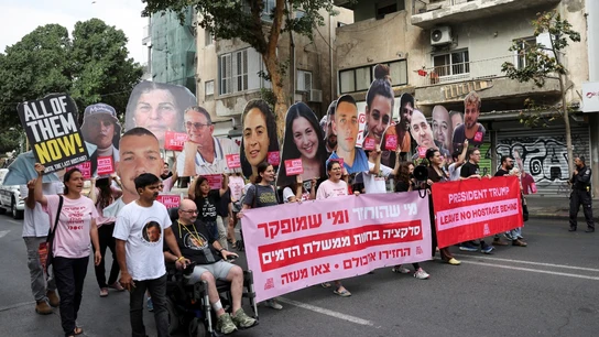 Protesta en Tel Aviv pidiendo la liberación de los rehenes del 7 de octubre de 2023 Protesta en Tel Aviv pidiendo la liberación de los rehenes del 7 de octubre de 2023