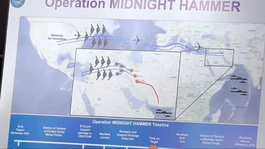 'Martillo de Medianoche': así fue el mayor bombardeo con aviones B-2 de la historia de EEUU contra Irán. 'Martillo de Medianoche': así fue el mayor bombardeo con aviones B-2 de la historia de EEUU contra Irán.