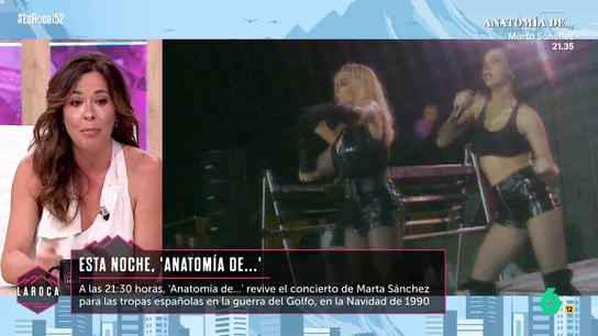 Mamen Mendizábal recuerda la gala de Marta Sánchez ante las tropas en el Golfo: "No cobró, lo hizo gratis" Mamen Mendizábal recuerda la gala de Marta Sánchez ante las tropas en el Golfo: "No cobró, lo hizo gratis"