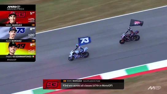 Señorío Márquez: el bonito gesto de Marc con Ducati y los 'tifosi' tras ganar en Mugello Señorío Márquez: el bonito gesto de Marc con Ducati y los 'tifosi' tras ganar en Mugello