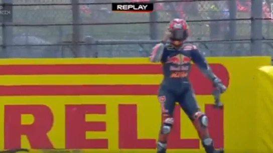 El gesto de Maverick Viñales El gesto de Maverick Viñales