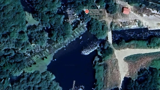 Zona en la que ha desaparecido el chico de 14 años en las cascadas de Alba de Tormes (Salamanca) Zona en la que ha desaparecido el chico de 14 años en las cascadas de Alba de Tormes (Salamanca)