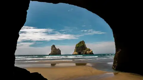 Playa de Wharariki Playa de Wharariki