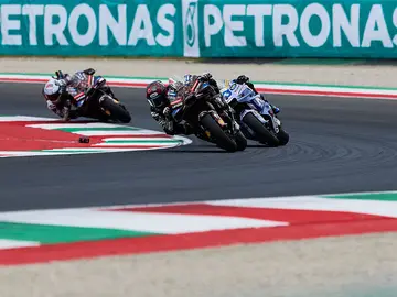 Marc Márquez, Álex Márquez y Pecco Bagnaia, en el GP de Italia Marc Márquez, Álex Márquez y Pecco Bagnaia, en el GP de Italia