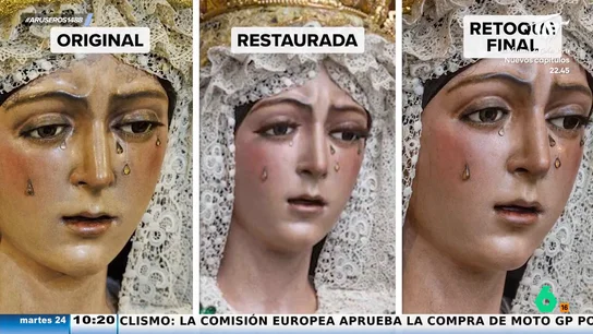 Tatiana Arús saca un parecido razonable a la Macarena tras su restauración: "¿No crees que es Victoria Federica?" Tatiana Arús saca un parecido razonable a la Macarena tras su restauración: "¿No crees que es Victoria Federica?"