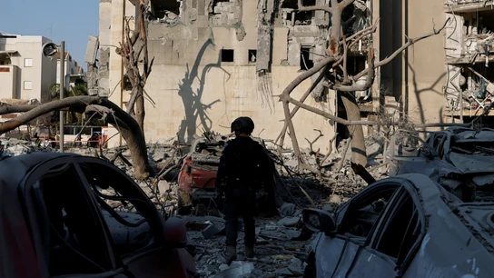 Un edificio golpeado por un ataque iraní en Israel, a 24 de junio de 2025 Un edificio golpeado por un ataque iraní en Israel, a 24 de junio de 2025