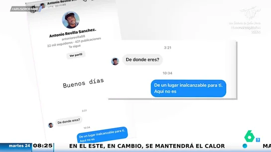 El zasca de Madame de rosa a Antonio Revilla tras mandarle un mensaje de madrugada: "Aquí no es" Antonio Revilla
