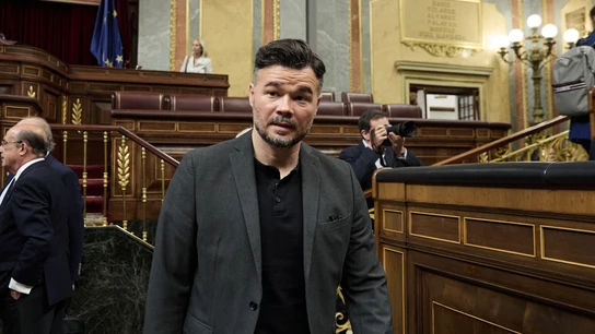 El diputado de ERC, Gabriel Rufián, durante un pleno en el Congreso de los Diputados El diputado de ERC, Gabriel Rufián, durante un pleno en el Congreso de los Diputados