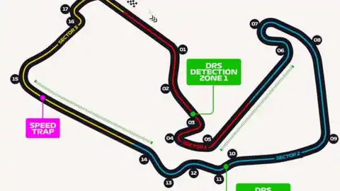 Trazado del circuito de Silverstone Trazado del circuito de Silverstone