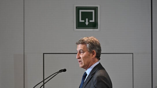 El presidente del PP, Alberto N&uacute;&ntilde;ez Feij&oacute;o.