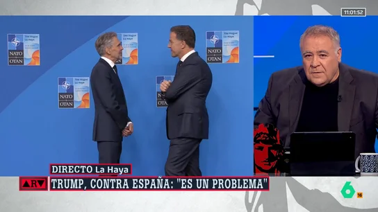 Ferreras, sobre los mensajes de Mark Rutte a Trump: "Se ha convertido en una especie de felpudo" Ferreras, sobre los mensajes de Mark Rutte a Trump: "Se ha convertido en una especie de felpudo"
