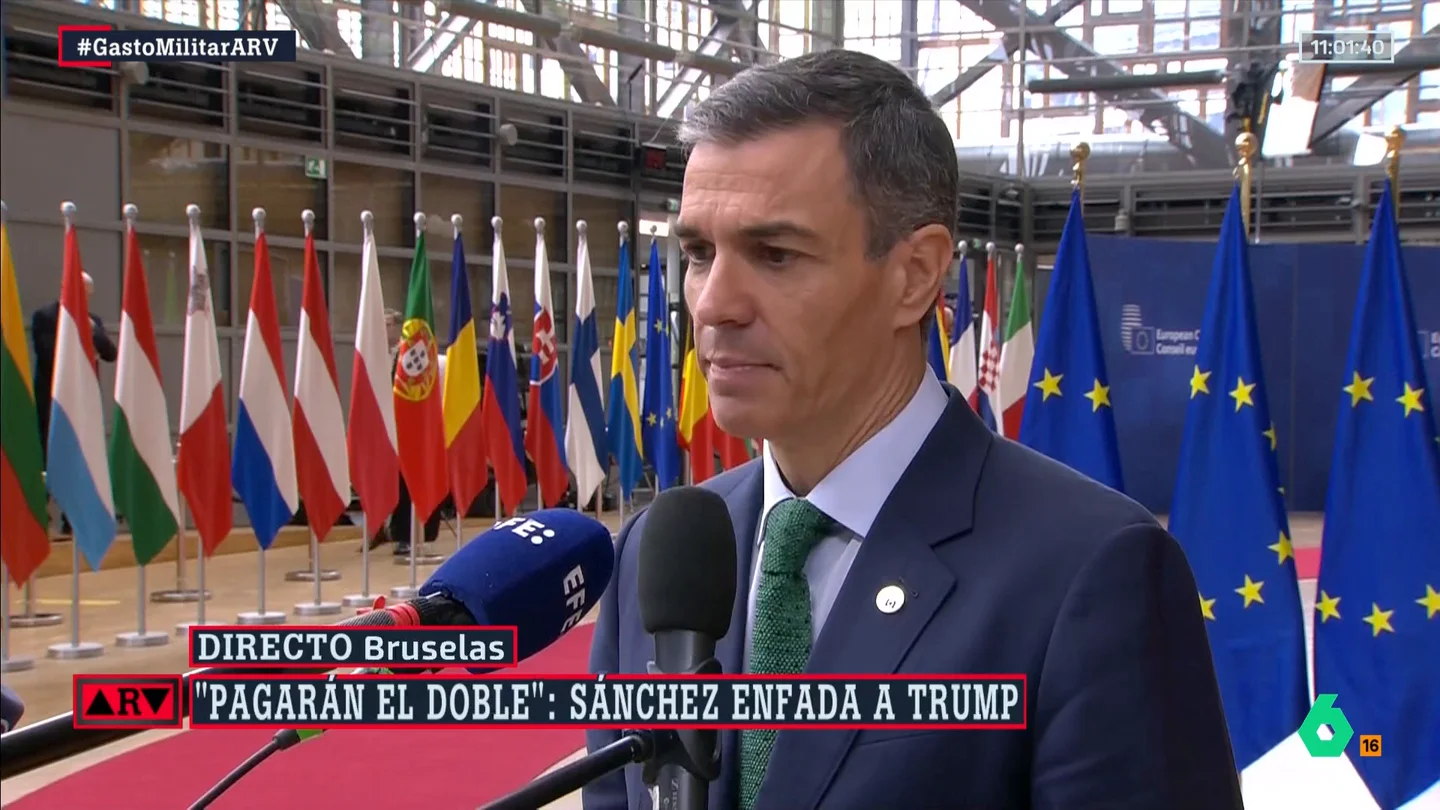 Sánchez, "satisfecho" con el resultado de la cumbre de la OTAN: "Se trata de gastar mejor en defensa y seguir apostando por un modelo social" Sánchez, "satisfecho" con el resultado de la cumbre de la OTAN: "Se trata de gastar mejor en defensa y seguir apostando por un modelo social"