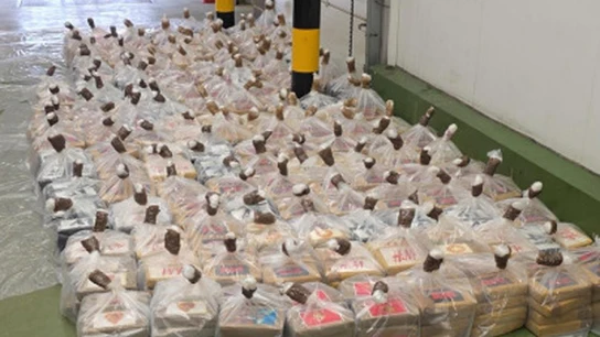 Imagen del alijo incautado en Reino Unido Imagen del alijo incautado en Reino Unido