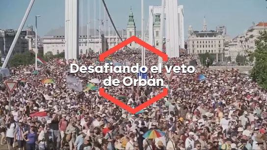 Unas 200.000 personas desafían al ultra Orbán en el Orgullo de Budapest. Unas 200.000 personas desafían al ultra Orbán en el Orgullo de Budapest.