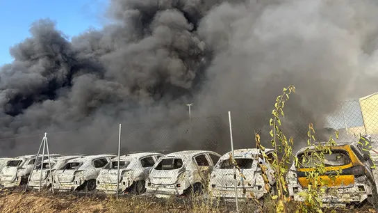 Incendio en Algete. Incendio en Algete.