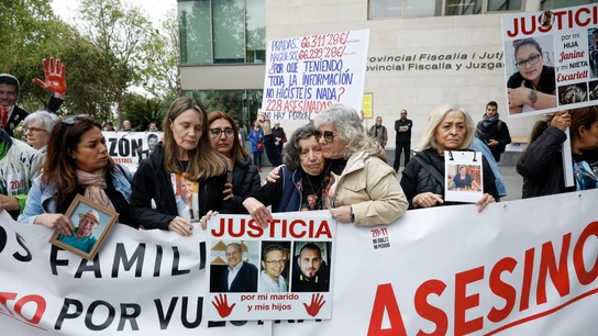 Varias asociaciones de víctimas y damnificados por la dana del 29 de octubre celebran una concentración el pasado 11 de abril ante la Ciudad de la Justicia de València Varias asociaciones de víctimas y damnificados por la dana del 29 de octubre celebran una concentración el pasado 11 de abril ante la Ciudad de la Justicia de València