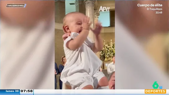 La reacción de Angie Cárdenas al bautizo de un bebé: "Parece Simba del Rey León" La reacción de Angie Cárdenas al bautizo de un bebé: "Parece Simba del Rey León"