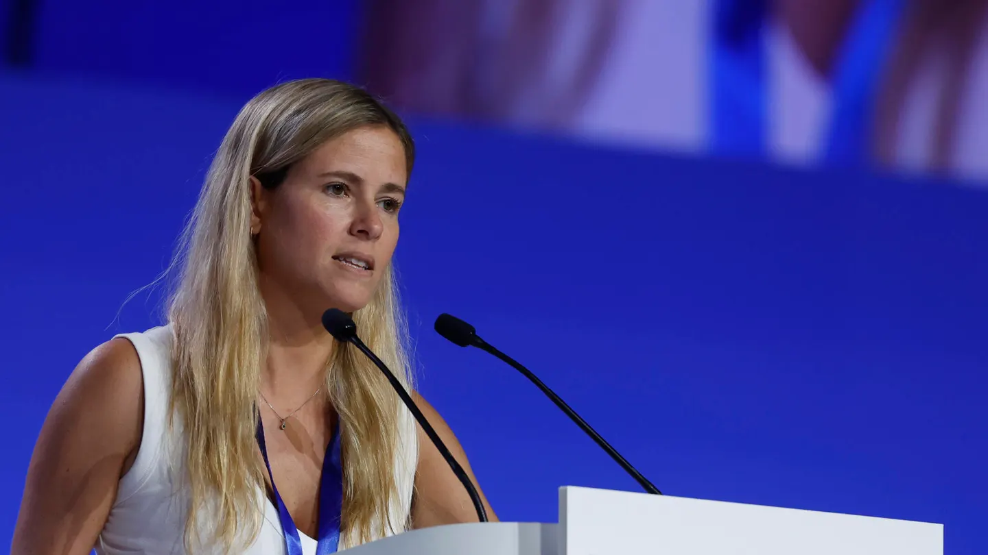 La presidenta de la Nuevas Generaciones del PP, Beatriz Fanjul, este sábado durante el XXI Congreso Nacional de la formación. La presidenta de la Nuevas Generaciones del PP, Beatriz Fanjul, este sábado durante el XXI Congreso Nacional de la formación.