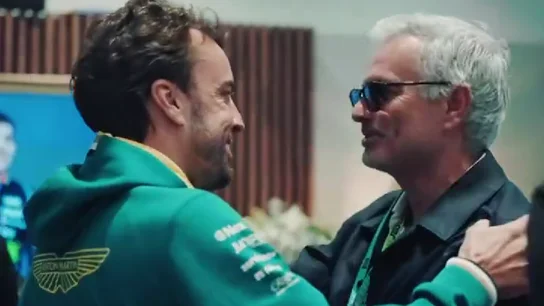 Fernando Alonso y José Mourinho Fernando Alonso y José Mourinho