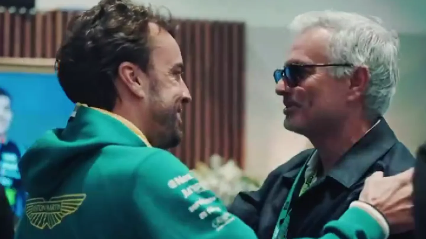 Fernando Alonso y José Mourinho Fernando Alonso y José Mourinho
