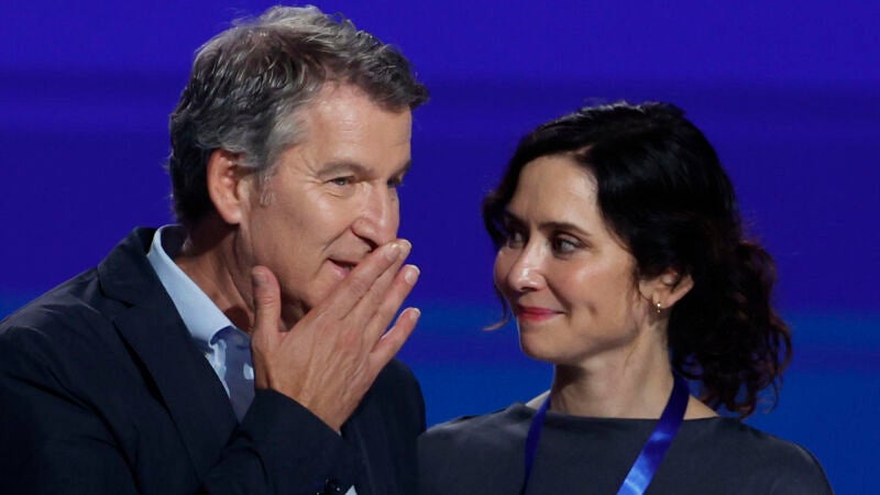 Alberto Núñez Feijóo e Isabel Díaz Ayuso