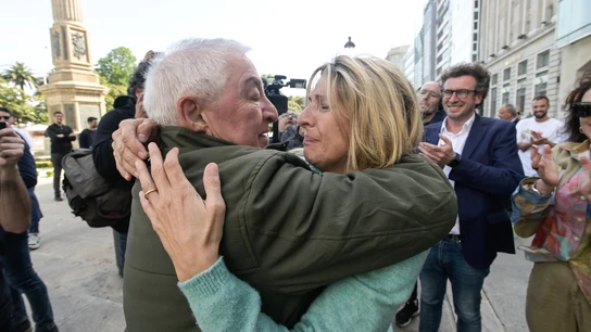 El sindicalista Suso Díaz y su hija, la ministra Yolanda Díaz, en una imagen de archivo. El sindicalista Suso Díaz y su hija, la ministra Yolanda Díaz, en una imagen de archivo.