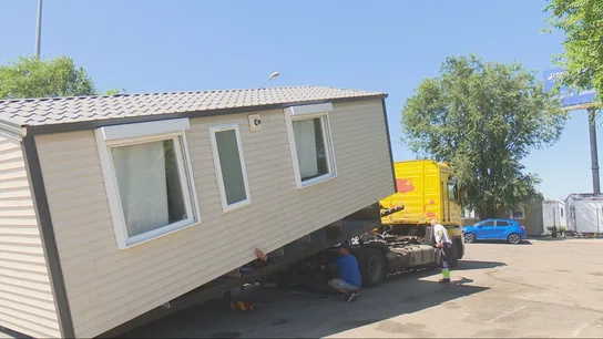 Imagen de una casa móvil Imagen de una casa móvil